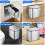 Compost Bin 1.05 Gallon Wall Mounted Trash Can with Lid, Garbage Can 4