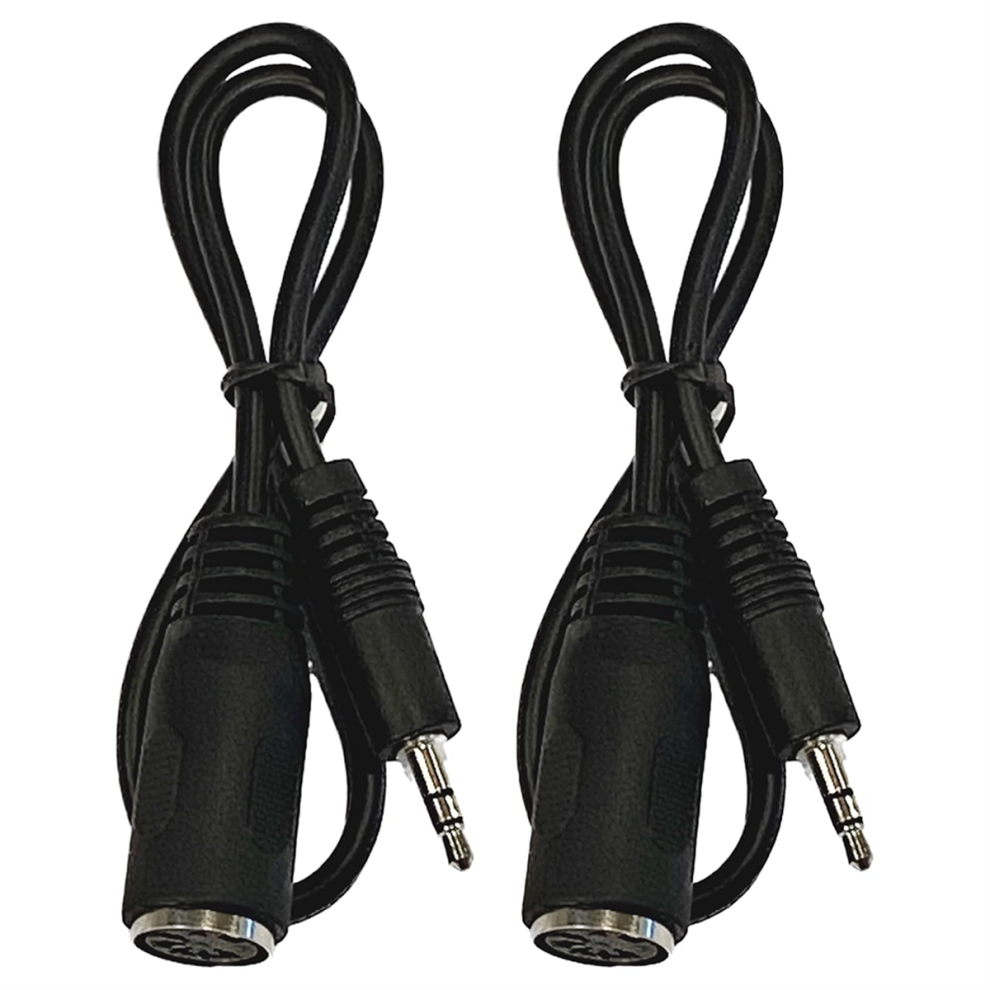 2-Pack Type-A Midi Naar 3,5 Mm Adapter 20 Inch Kabel, Audiolijn-image