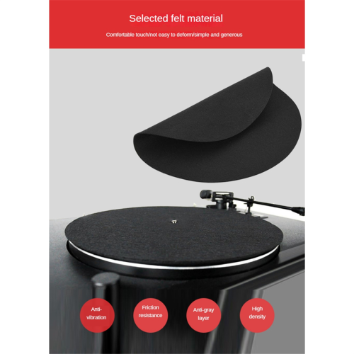 3 mm tyk pladespillermåtte til udskiftning af LP-vinylplader 1