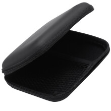Bærbar harddisk stødsikker lynlåsbetræk taske etui 2,5 tommer harddisk taske sort