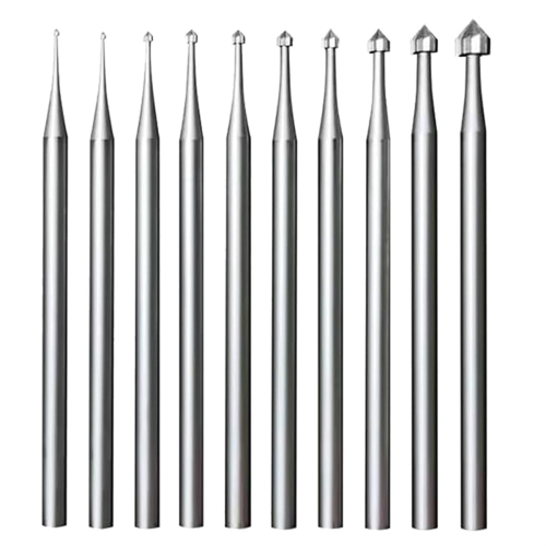 10Pcs Jewelry Setting Burr - 3/32In Shank Stone Setting Burs Cylinder