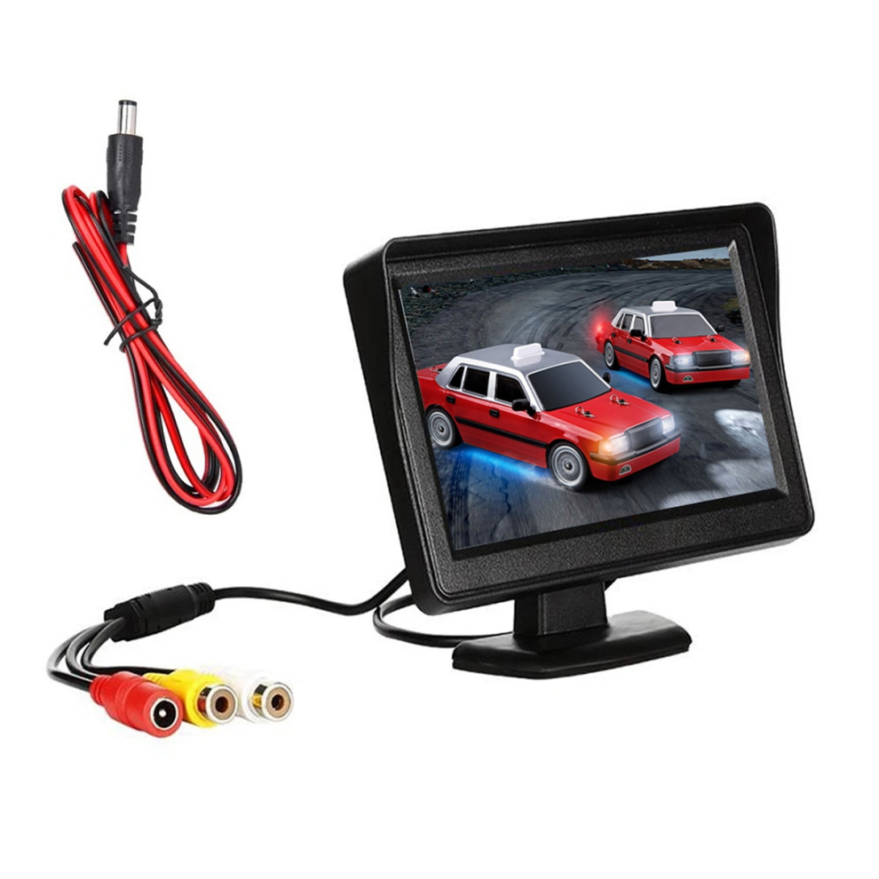 Kit Monitor Retrovisore Per Auto Tft Lcd Da 4,3 Pollici Dc 9V-24V