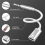 Kabel audio 3,5 mm męski na typ C żeński, A 4