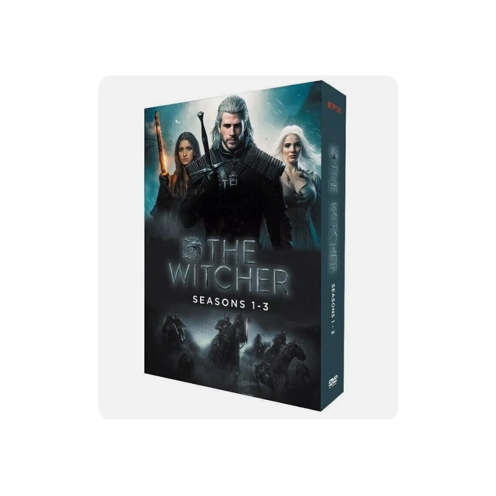 New The Witcher Season 1-3 Dvd Tv Series 9-Disc Box Set English