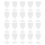Clear Plastic Wine Glass Recyclable - Shatterproof Wine Goblet, 20Pcs 1