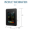 6 i 1 PM2.5 PM10 HCHO TVOC CO CO2 luftkvalitetsdetektor, sort 1