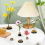 6 stk. runde messing blomsterfrosker til blomsterholder 7