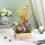 6 stk. runde messing blomsterfrosker til blomsterholder 6