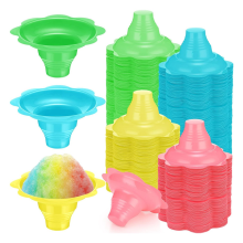 200 stuks lekvrije plastic snack-ijsbekers en ijskommen