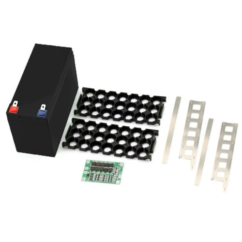 12V 7Ah Batteriboks-holder til 18650-batteri 3x7 nikkel