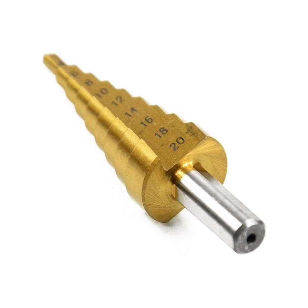 Step Drill, Carbide Step Drill For Drilling Metal, Step Drill With Straight Flute, Hss Center Drill With Titanium Coating, Drill With Round Shank 6276012008820