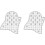 Quilt templates, acrylic template, home cutter, sewing tools, wavy patchwork ruler, 2 pieces 5