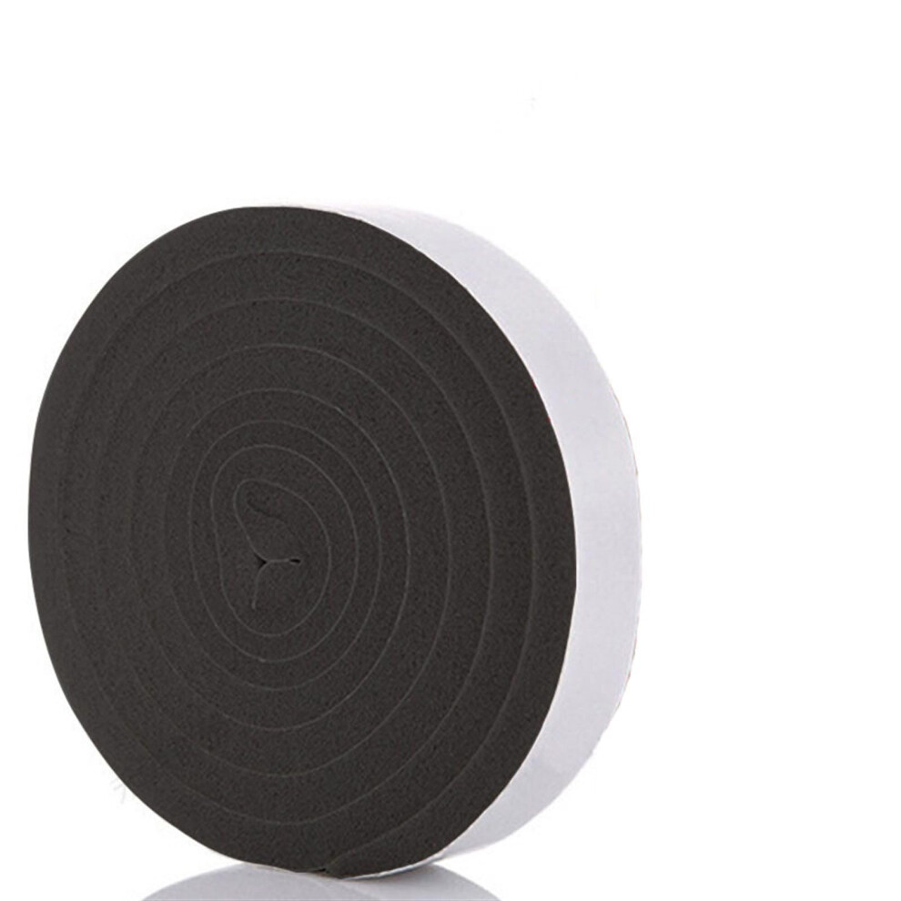 Silicon Sponge 2 Rolls Door Window Sealing Strip, Selfadhesive, Soundproof Foam (Black 3Cm 2 Rolls) 6276012010915