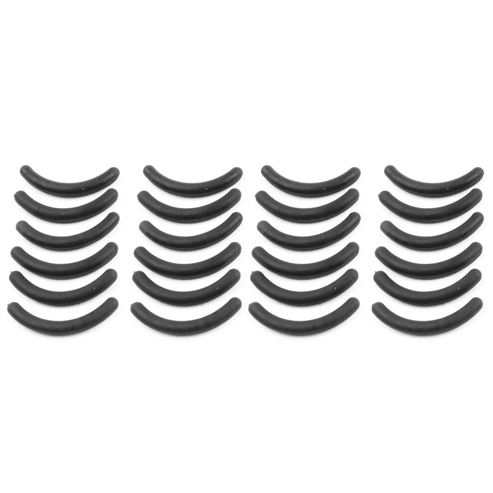 12 Pcs Black Rubber Makeup Tool Eyelash Curler Replacement Pads