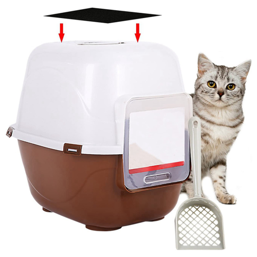 12 PCS Activated Carbon Filter Cat Litter Box Charcoal Filter 1