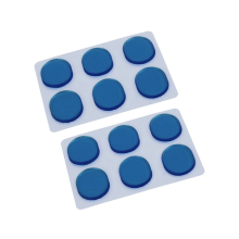 12 PCS/Set of Drum Kit Muffler Stickers Silica Gel Sticker Blue