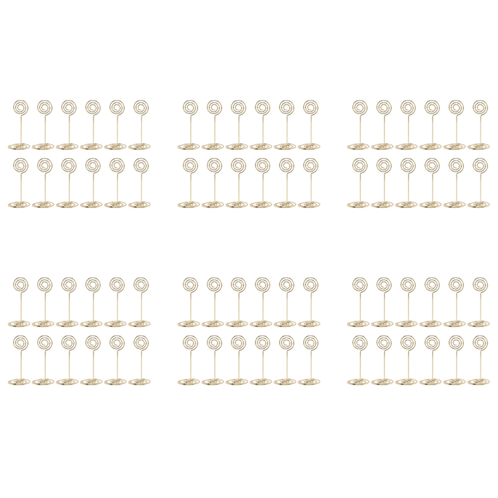 12 Pack Table Number Card Holders Photo Holder, Circle Shape (Gold)-image-OPC-PJ2W827-NEW