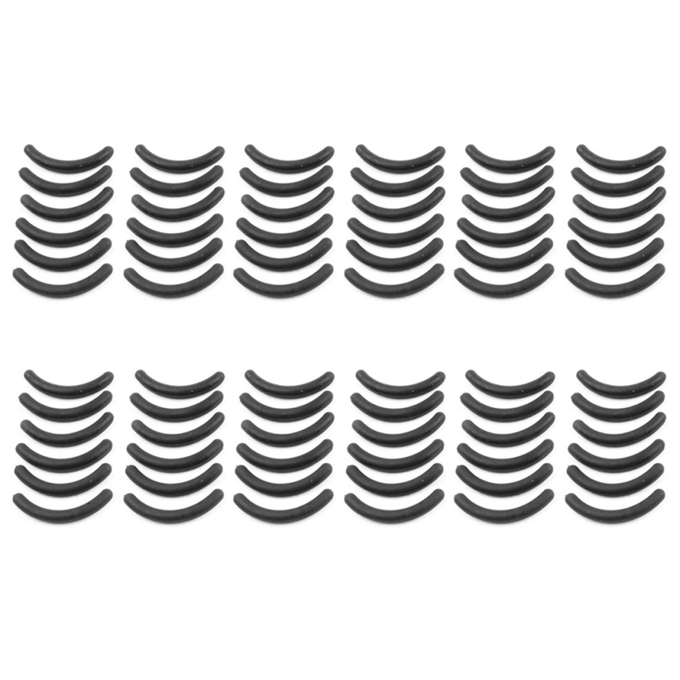 12 Pcs Black Rubber Makeup Tool Eyelash Curler Replacement Pads