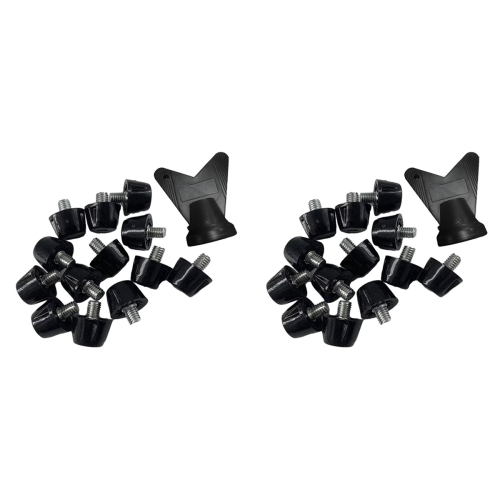 12 PCS Football Boot Spikes M5 Replacement Studs with Wrench, 10mm