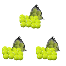 12 Pack Tennis Balls with Storage Bag - for Tennis, and Cricket