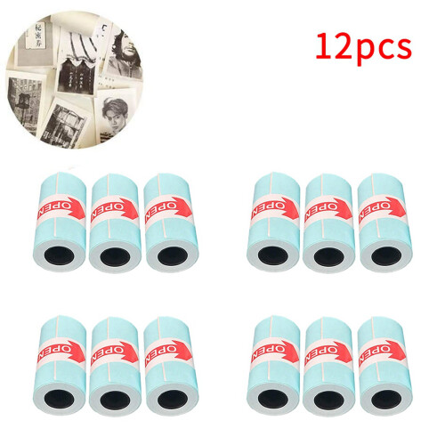 12 Rolls Sticker 57mm x 30mm Self-Adhesive Thermal Printer 1