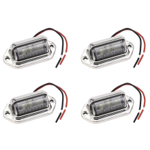 12-24V 6 LED Number License Plate Light Walkway Step Lamp RV Trailer