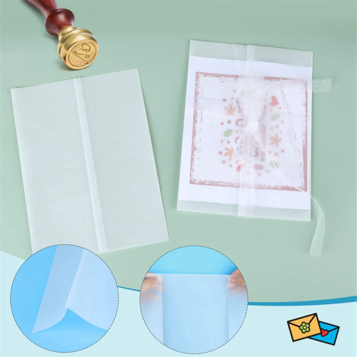 120Pcs Pre-Folded Vellum Paper, Printable Vellum Jackets 5X7 Inch 2