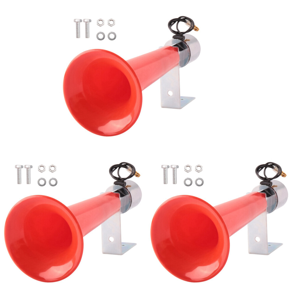 12/24V 180Db Super Loud Air Horn For Car Truck Boat With Air Brake Red 4713408122965