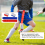 12 Player Adjustable Sliding Flag Football Set, 3 Flags Per Belt 3