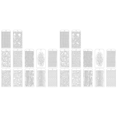 12 Pieces Stencils for Crafts, for Painting on Card Making
