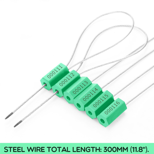 120 Steel Cable Seals Metal Security Seal,Green 1