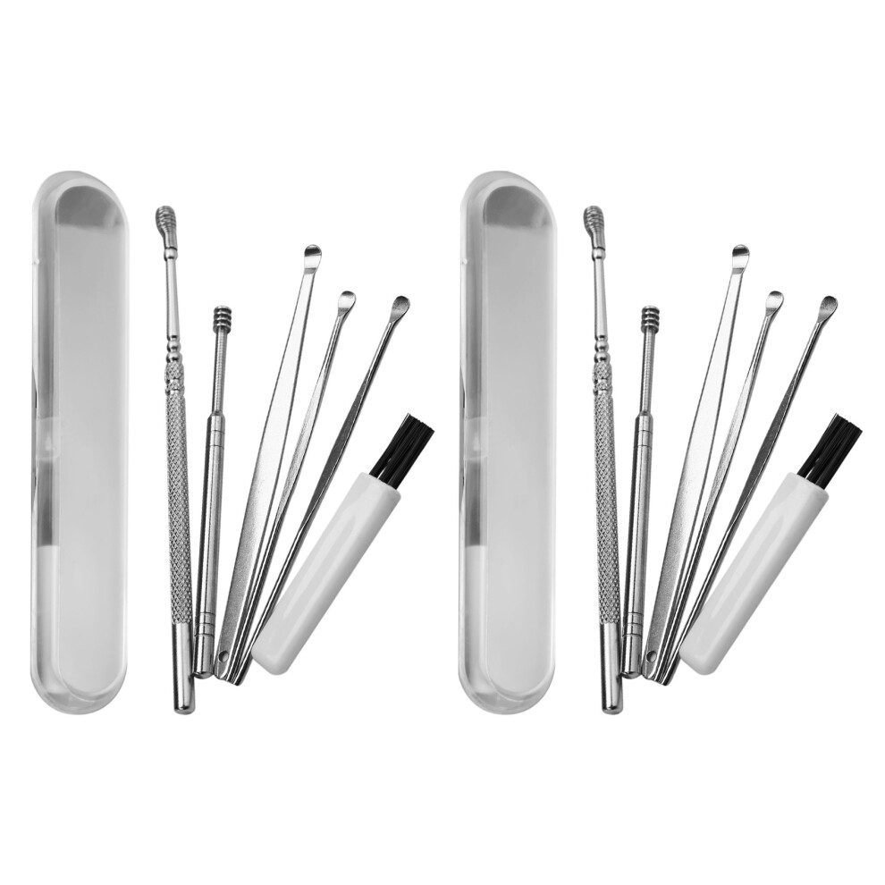 12Pcs Ear Pick Set Stainless Steel Earpick Ear Wax Curette Remover
