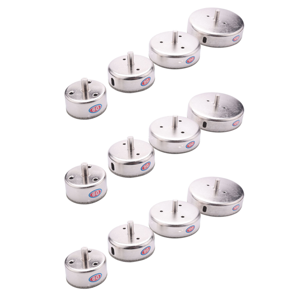 12Pcs 60/80/100/120 Mm Diamond Hole Saw Tile Set Drill Bit