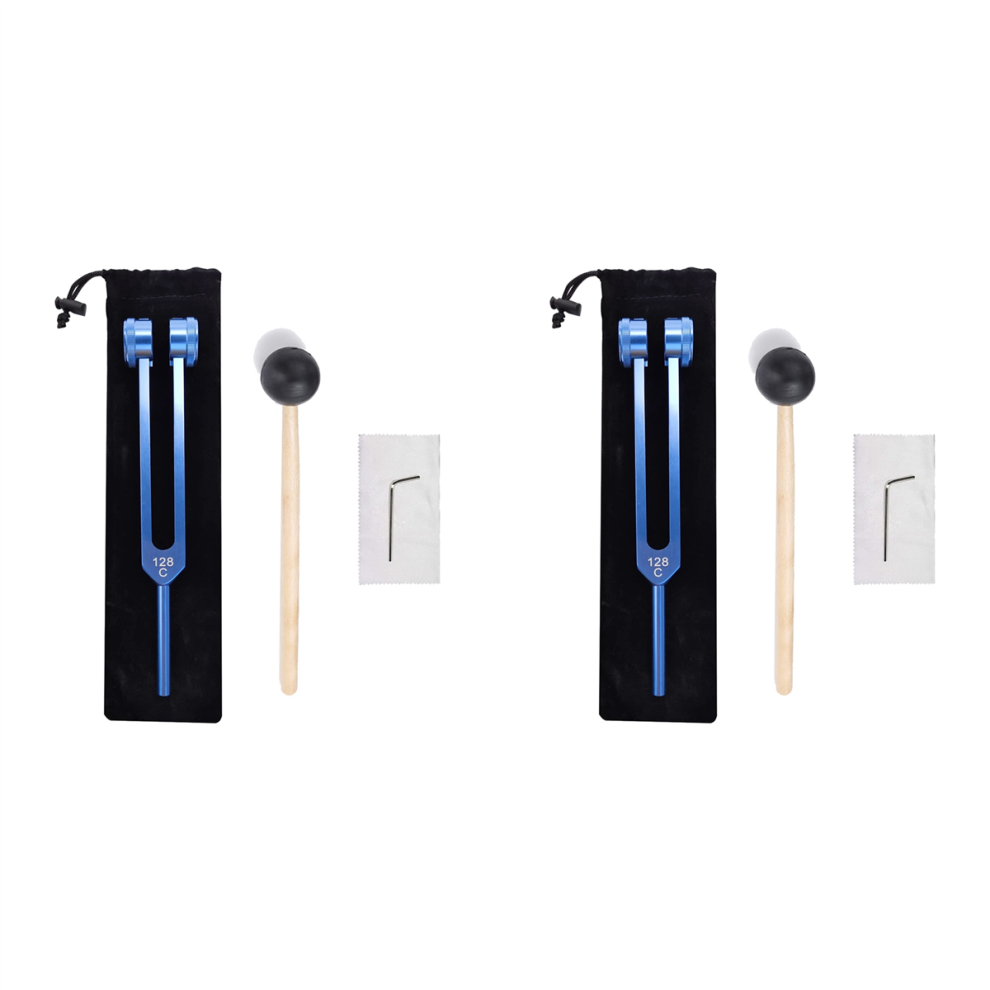 128Hz Tuning Fork with Hammers for Nervous System Testing Sound