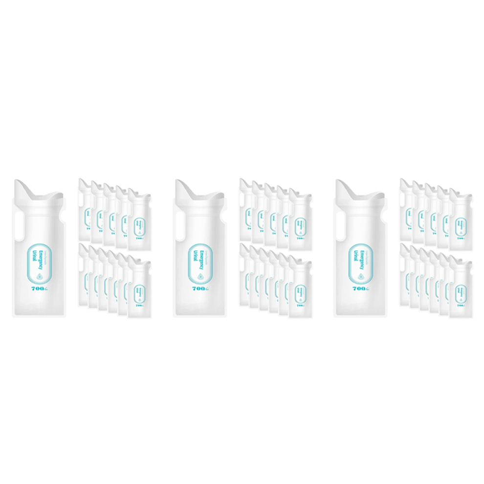 12PCS Disposable Urine Bags, 700ML Urine Bags for Man, Women