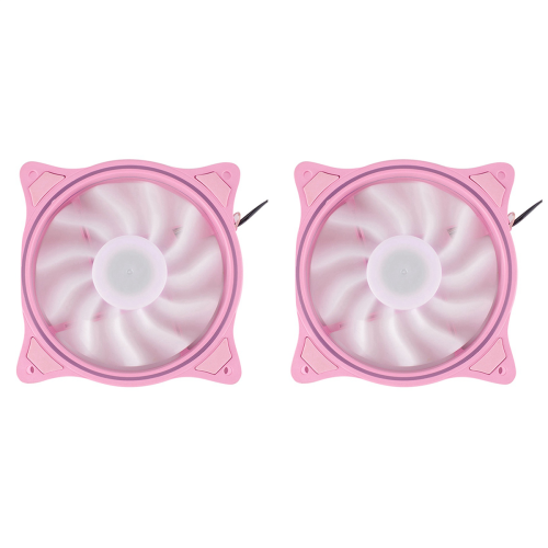 12Cm Pink LED Silent High Wind Volume Computer RGB Cooling Fan