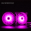 12Cm Pink LED Silent High Wind Volume Computer RGB Cooling Fan 3