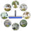 12Inch Wide Glue Silicone Soft Rubber Pasting Roller Squeegee Rolling 6