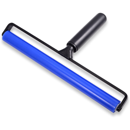 12Inch Wide Glue Silicone Soft Rubber Pasting Roller Squeegee Rolling 2