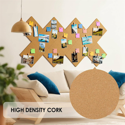 12inch x 12inch Cork Tiles, 6 Pack Cork Boards for Wall 2