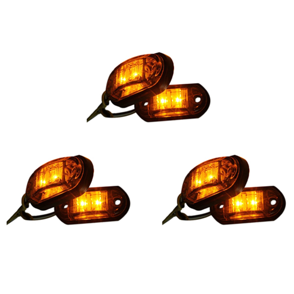 12V / 24V 2 Led Marker Lamp For Car Truck Trailer E-Marked Amber 4713408115592