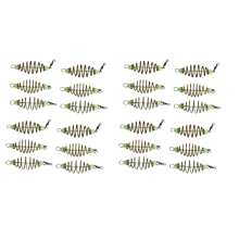 12Pcs Luminous Carp Fishing Feeder Coil In-Line Lures Basket Baits