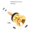 12Pcs Guitar Strap Locks Buttons Metal End Pins 4