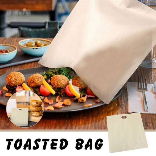 12Pcs Reusable Toaster Bag Toast Microwave Heating Tools 17X19cm 2
