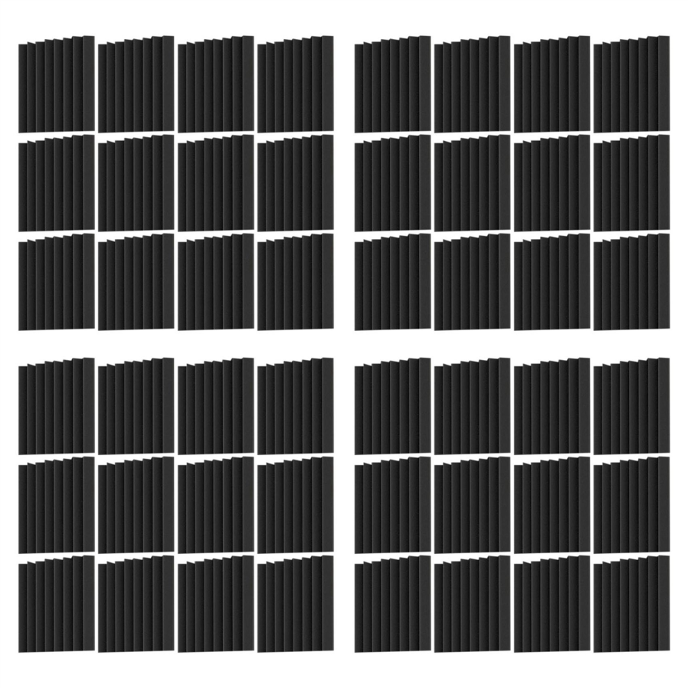 12Pcs Self-Adhesive Acoustic Panels, Foam Panels(Black) 4713408113741
