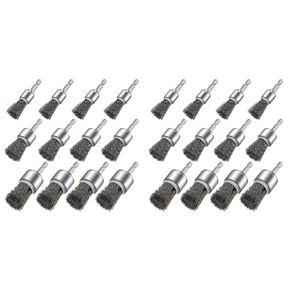 12Pcs Wire Brush Wheel For Drill, Wire Wheel Cup Brushes 4713408114748