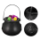 12Pcs Mini Candy Kettles Witch Skeleton Cauldron Holder Pot 5