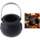12Pcs Mini Candy Kettles Witch Skeleton Cauldron Holder Pot 3