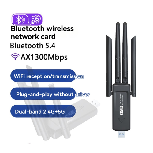 Scheda di rete WiFi 1300Mbps 2.4G/5Ghz WiFi6 Bluetooth per PC portatile 2