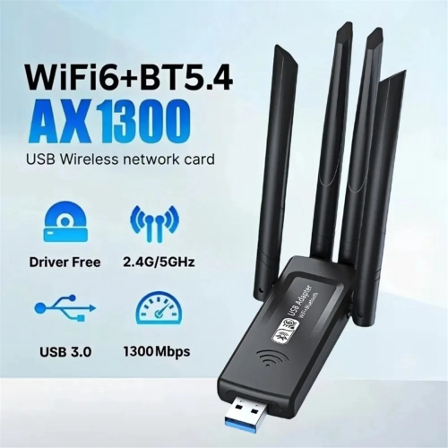 Scheda di rete WiFi 1300Mbps 2.4G/5Ghz WiFi6 Bluetooth per PC portatile 1